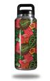 WraptorSkinz Skin Decal Wrap for Yeti Rambler Bottle 36oz Famingos and Flowers Coral (YETI NOT INCLUDED)