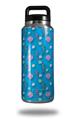 WraptorSkinz Skin Decal Wrap for Yeti Rambler Bottle 36oz Seahorses and Shells Blue Medium (YETI NOT INCLUDED)
