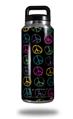 WraptorSkinz Skin Decal Wrap for Yeti Rambler Bottle 36oz Kearas Peace Signs Black  (YETI NOT INCLUDED)