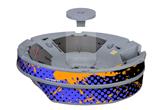 Halftone Splatter Orange Blue - Vinyl Skin Wrap Graphic fits Ultraskiff 360 (ULTRASKIFF NOT INCLUDED)