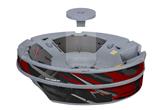 Baja 0014 Red Dark - Vinyl Skin Wrap Graphic fits Ultraskiff 360 (ULTRASKIFF NOT INCLUDED)