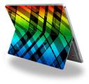 Rainbow Plaid - Decal Style Vinyl Skin (fits Microsoft Surface Pro 4)