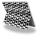 Hearts And Stars Black and White - Decal Style Vinyl Skin (fits Microsoft Surface Pro 4)