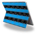 Skull Stripes Blue - Decal Style Vinyl Skin (fits Microsoft Surface Pro 4)