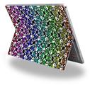 Splatter Girly Skull Rainbow - Decal Style Vinyl Skin (fits Microsoft Surface Pro 4)