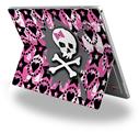 Pink Bow Skull - Decal Style Vinyl Skin (fits Microsoft Surface Pro 4)