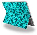 Skull Patch Pattern Blue - Decal Style Vinyl Skin (fits Microsoft Surface Pro 4)