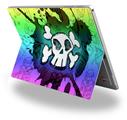 Cartoon Skull Rainbow - Decal Style Vinyl Skin (fits Microsoft Surface Pro 4)