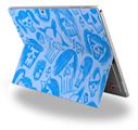 Skull Sketches Blue - Decal Style Vinyl Skin (fits Microsoft Surface Pro 4)