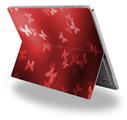 Bokeh Butterflies Red - Decal Style Vinyl Skin (fits Microsoft Surface Pro 4)
