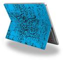 Folder Doodles Blue Medium - Decal Style Vinyl Skin fits Microsoft Surface Pro 4 (SURFACE NOT INCLUDED)