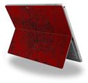 Folder Doodles Red Dark - Decal Style Vinyl Skin fits Microsoft Surface Pro 4 (SURFACE NOT INCLUDED)