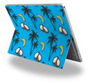 Coconuts Palm Trees and Bananas Blue Medium - Decal Style Vinyl Skin fits Microsoft Surface Pro 4 (SURFACE NOT INCLUDED)