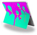 Drip Teal Pink Yellow - Decal Style Vinyl Skin fits Microsoft Surface Pro 4 (SURFACE NOT INCLUDED)