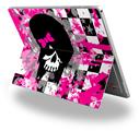 Scene Girl Skull - Decal Style Vinyl Skin (fits Microsoft Surface Pro 4)