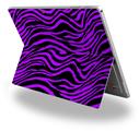Purple Zebra - Decal Style Vinyl Skin (fits Microsoft Surface Pro 4)