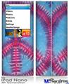 iPod Nano 4G Skin - Tie Dye Peace Sign 100