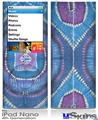 iPod Nano 4G Skin - Tie Dye Circles and Squares 100