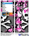 iPod Nano 4G Skin - Pink Bow Skull