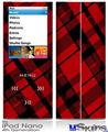 iPod Nano 4G Skin - Red Plaid