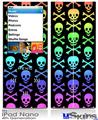 iPod Nano 4G Skin - Skull and Crossbones Rainbow