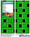 iPod Nano 4G Skin - Criss Cross Green