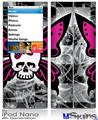 iPod Nano 4G Skin - Skull Butterfly