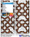 iPod Nano 4G Skin - Locknodes 01 Burnt Orange