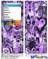 iPod Nano 4G Skin - Scene Kid Sketches Purple