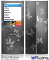 iPod Nano 4G Skin - Bokeh Butterflies Grey