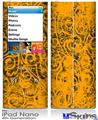 iPod Nano 4G Skin - Folder Doodles Orange