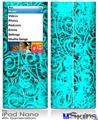 iPod Nano 4G Skin - Folder Doodles Neon Teal