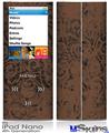 iPod Nano 4G Skin - Folder Doodles Chocolate Brown