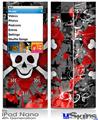 iPod Nano 4G Skin - Emo Skull Bones