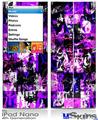 iPod Nano 4G Skin - Purple Graffiti