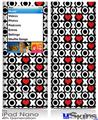 iPod Nano 4G Skin - XO Hearts