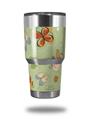 WraptorSkinz Skin Wrap compatible with RTIC 30oz ORIGINAL 2017 AND OLDER Tumblers Birds Butterflies and Flowers (TUMBLER NOT INCLUDED)