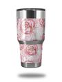 WraptorSkinz Skin Wrap compatible with RTIC 30oz ORIGINAL 2017 AND OLDER Tumblers Flowers Pattern Roses 13 (TUMBLER NOT INCLUDED)