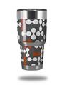 WraptorSkinz Skin Wrap compatible with RTIC 30oz ORIGINAL 2017 AND OLDER Tumblers Locknodes 04 Burnt Orange (TUMBLER NOT INCLUDED)