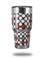 WraptorSkinz Skin Wrap compatible with RTIC 30oz ORIGINAL 2017 AND OLDER Tumblers Locknodes 05 Burnt Orange (TUMBLER NOT INCLUDED)