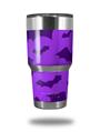 WraptorSkinz Skin Wrap compatible with RTIC 30oz ORIGINAL 2017 AND OLDER Tumblers Deathrock Bats Purple (TUMBLER NOT INCLUDED)