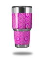 WraptorSkinz Skin Wrap compatible with RTIC 30oz ORIGINAL 2017 AND OLDER Tumblers Gothic Punk Pattern Pink (TUMBLER NOT INCLUDED)