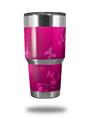 WraptorSkinz Skin Wrap compatible with RTIC 30oz ORIGINAL 2017 AND OLDER Tumblers Bokeh Butterflies Hot Pink (TUMBLER NOT INCLUDED)