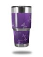 WraptorSkinz Skin Wrap compatible with RTIC 30oz ORIGINAL 2017 AND OLDER Tumblers Bokeh Butterflies Purple (TUMBLER NOT INCLUDED)