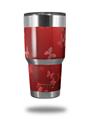 WraptorSkinz Skin Wrap compatible with RTIC 30oz ORIGINAL 2017 AND OLDER Tumblers Bokeh Butterflies Red (TUMBLER NOT INCLUDED)