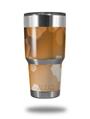 WraptorSkinz Skin Wrap compatible with RTIC 30oz ORIGINAL 2017 AND OLDER Tumblers Bokeh Hex Orange (TUMBLER NOT INCLUDED)