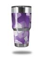 WraptorSkinz Skin Wrap compatible with RTIC 30oz ORIGINAL 2017 AND OLDER Tumblers Bokeh Squared Purple (TUMBLER NOT INCLUDED)