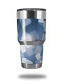 WraptorSkinz Skin Wrap compatible with RTIC 30oz ORIGINAL 2017 AND OLDER Tumblers Bokeh Squared Blue (TUMBLER NOT INCLUDED)