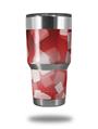 WraptorSkinz Skin Wrap compatible with RTIC 30oz ORIGINAL 2017 AND OLDER Tumblers Bokeh Squared Red (TUMBLER NOT INCLUDED)