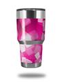 WraptorSkinz Skin Wrap compatible with RTIC 30oz ORIGINAL 2017 AND OLDER Tumblers Bokeh Squared Hot Pink (TUMBLER NOT INCLUDED)
